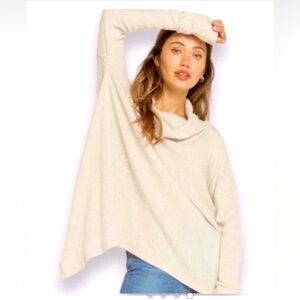 Free People Juicy Sweater Cream Color Size Small